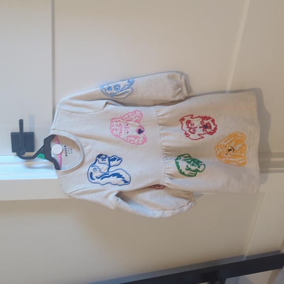 Boden Beige Top with Blue and Pink Dog Motif - Picture 7 of 7